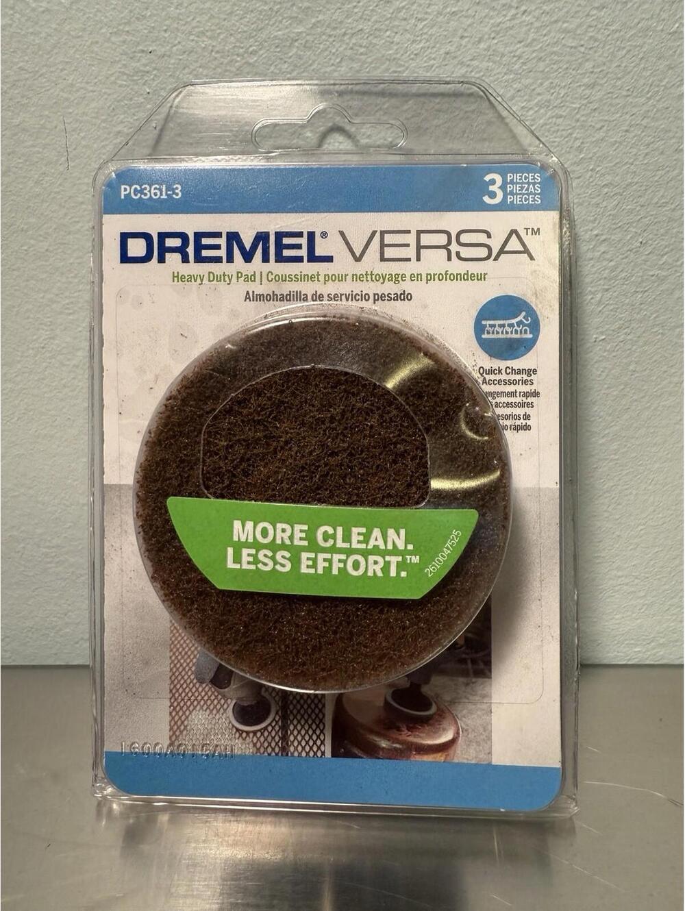 Dremel Versa Heavy Duty Pad PC361-3 Pack of 3 Cleaning Scrub NEW
